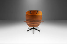 Load image into Gallery viewer, Rare Tufted Mr. Chair with Star Base by George Mulhauser for Plycraft in Walnut, USA, c. 1960's-ABT Modern