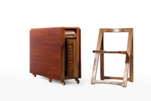 Load image into Gallery viewer, Romanian Drop Leaf Dining Table with Stow Away Four Chairs-ABT Modern