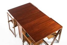 Load image into Gallery viewer, Romanian Drop Leaf Dining Table with Stow Away Four Chairs-ABT Modern