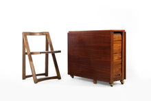 Load image into Gallery viewer, Romanian Drop Leaf Dining Table with Stow Away Four Chairs-ABT Modern