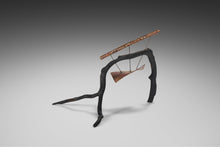 Load image into Gallery viewer, 'Rooted in the Earth' Organic Sculptural Art Composed of Ebonized Wood and Patinaed Copper, Anon., c. 1960s-ABT Modern