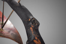 Load image into Gallery viewer, 'Rooted in the Earth' Organic Sculptural Art Composed of Ebonized Wood and Patinaed Copper, Anon., c. 1960s-ABT Modern