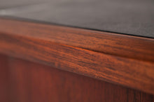 Load image into Gallery viewer, Rosewood Executive Desk After Ste. Marie & Laurent with Chrome Legs and Vinyl Top, c. 1960s-ABT Modern