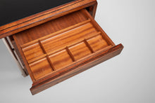 Load image into Gallery viewer, Rosewood Executive Desk After Ste. Marie & Laurent with Chrome Legs and Vinyl Top, c. 1960s-ABT Modern