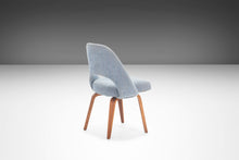 Load image into Gallery viewer, Saarinen Executive Armless Chair with Bentwood Legs In Gorgeous Original Blue Knoll Fabric, USA-ABT Modern