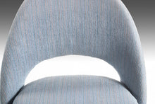Load image into Gallery viewer, Saarinen Executive Armless Chair with Bentwood Legs In Gorgeous Original Blue Knoll Fabric, USA-ABT Modern