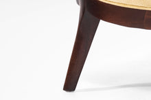 Load image into Gallery viewer, Saber Leg Lounge Chair in Walnut and Original Fabric Attributed to Harvey Probber, USA, c. 1960's-ABT Modern