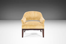 Load image into Gallery viewer, Saber Leg Lounge Chair in Walnut and Original Fabric Attributed to Harvey Probber, USA, c. 1960's-ABT Modern