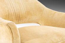 Load image into Gallery viewer, Saber Leg Lounge Chair in Walnut and Original Fabric Attributed to Harvey Probber, USA, c. 1960's-ABT Modern