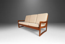 Load image into Gallery viewer, Scandinavian Style Solid Teak Three-Seat Sofa Newly Upholstered in Oatmeal Fabric, c. 1980s-ABT Modern