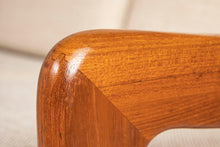 Load image into Gallery viewer, Scandinavian Style Solid Teak Three-Seat Sofa Newly Upholstered in Oatmeal Fabric, c. 1980s-ABT Modern