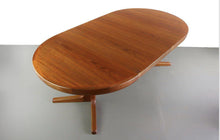 Load image into Gallery viewer, Scandinavian Teak Extendable Dining Table with Central Leg by Ib Kofod Larsen for Faarup Møbelfabrik, 1960s-ABT Modern