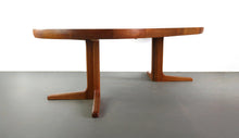 Load image into Gallery viewer, Scandinavian Teak Extendable Dining Table with Central Leg by Ib Kofod Larsen for Faarup Møbelfabrik, 1960s-ABT Modern
