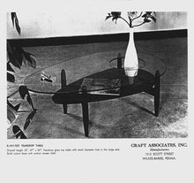Load image into Gallery viewer, Sculptural Coffee Table / Planter Table in Ebonized Walnut by Adrian Pearsall for Craft Associates - Model R1917-TGT, c. 1950s-ABT Modern