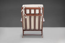 Load image into Gallery viewer, Sculptural Rocking Chair by Poul Volther for Frem Rojle in Afromosia Wood - Newly Upholstered, c. 1960s-ABT Modern