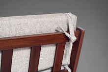 Load image into Gallery viewer, Sculptural Rocking Chair by Poul Volther for Frem Rojle in Afromosia Wood - Newly Upholstered, c. 1960s-ABT Modern