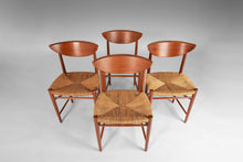 Load image into Gallery viewer, Set Of Four (4) Model 317 Dining Chairs by Peter Hvidt And Orla Möllgaard Nielsen for Soborg Mobelfabrik, c. 1956-ABT Modern