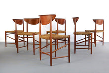 Load image into Gallery viewer, Set Of Six (6) Dining Chairs Designed By Peter Hvidt And Orla Mollgaard Nielsen, Denmark-ABT Modern