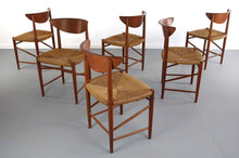 Load image into Gallery viewer, Set Of Six (6) Dining Chairs Designed By Peter Hvidt And Orla Mollgaard Nielsen, Denmark-ABT Modern