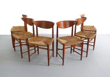 Load image into Gallery viewer, Set Of Six (6) Dining Chairs Designed By Peter Hvidt And Orla Mollgaard Nielsen, Denmark-ABT Modern
