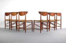 Load image into Gallery viewer, Set Of Six (6) Dining Chairs Designed By Peter Hvidt And Orla Mollgaard Nielsen, Denmark-ABT Modern