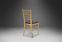 Load image into Gallery viewer, Set of 4 Bamboo Hollywood Regency Dining Chairs Powder Coated in Gold, c. 1970's-ABT Modern