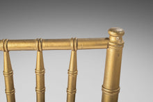 Load image into Gallery viewer, Set of 4 Bamboo Hollywood Regency Dining Chairs Powder Coated in Gold, c. 1970's-ABT Modern