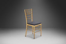 Load image into Gallery viewer, Set of 4 Bamboo Hollywood Regency Dining Chairs Powder Coated in Gold, c. 1970's-ABT Modern