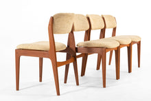 Load image into Gallery viewer, Set of 4 Benny Linden Dining Chairs in Teak with Original Oatmeal Knit Fabric-ABT Modern