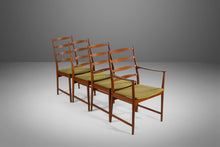 Load image into Gallery viewer, Set of 4 Mid Century Danish Modern Contoured Ladder Back Dining Chairs in Teak by Torbjorn Afdal for Vamo-ABT Modern