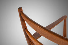 Load image into Gallery viewer, Set of 4 Mid Century Danish Modern Contoured Ladder Back Dining Chairs in Teak by Torbjorn Afdal for Vamo-ABT Modern