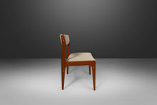 Load image into Gallery viewer, Set of Eight (8) Scandinavian Dining Chairs in Teak and Original Oatmeal Fabric, c. 1970s-ABT Modern