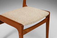 Load image into Gallery viewer, Set of Eight (8) Scandinavian Dining Chairs in Teak and Original Oatmeal Fabric, c. 1970s-ABT Modern