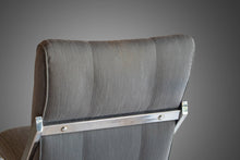 Load image into Gallery viewer, Set of Eight (8) "Z" Dining Chairs in Chrome and Original Fabric by Milo Baughman, USA, c. 1970's-ABT Modern