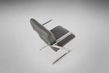 Load image into Gallery viewer, Set of Eight (8) "Z" Dining Chairs in Chrome and Original Fabric by Milo Baughman, USA, c. 1970's-ABT Modern