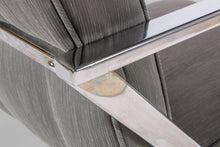 Load image into Gallery viewer, Set of Eight (8) "Z" Dining Chairs in Chrome and Original Fabric by Milo Baughman, USA, c. 1970's-ABT Modern