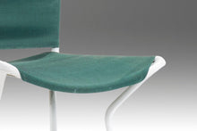 Load image into Gallery viewer, Set of Five (5) Mid Century Modern Bar Height Barstools in Forest Green Canvas on Wrought Iron Metal Frames, c. 1960s-ABT Modern