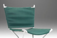 Load image into Gallery viewer, Set of Five (5) Mid Century Modern Bar Height Barstools in Forest Green Canvas on Wrought Iron Metal Frames, c. 1960s-ABT Modern