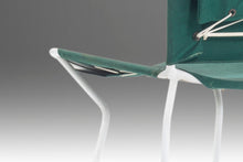 Load image into Gallery viewer, Set of Five (5) Mid Century Modern Bar Height Barstools in Forest Green Canvas on Wrought Iron Metal Frames, c. 1960s-ABT Modern