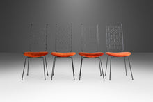 Load image into Gallery viewer, Set of Four (4) Arthur Umanoff Grenada Collection Wrought Iron Dining Chairs, USA, c. 1960's-ABT Modern