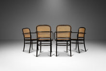 Load image into Gallery viewer, Set of Four (4) Bentwood Prague Model 811 Dining Chairs by Josef Frank Josef Hoffmann for Stendig Original Cane Seats & Backs, Poland, 1960s-ABT Modern