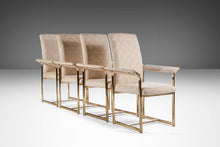 Load image into Gallery viewer, Set of Four (4) Brass Dining Chairs After Milo Baughman, c. 1970s-ABT Modern