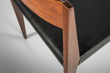 Load image into Gallery viewer, Set of Four (4) Cado PIA Danish Modern Dining Chairs in Black Vinyl, 1960s-ABT Modern