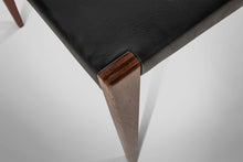 Load image into Gallery viewer, Set of Four (4) Cado PIA Danish Modern Dining Chairs in Black Vinyl, 1960s-ABT Modern