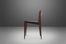 Load image into Gallery viewer, Set of Four (4) Cado PIA Danish Modern Dining Chairs in Black Vinyl, 1960s-ABT Modern