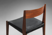Load image into Gallery viewer, Set of Four (4) Cado PIA Danish Modern Dining Chairs in Black Vinyl, 1960s-ABT Modern