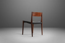 Load image into Gallery viewer, Set of Four (4) Cado PIA Danish Modern Dining Chairs in Black Vinyl, 1960s-ABT Modern