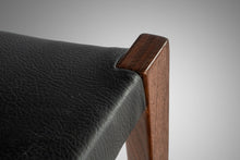 Load image into Gallery viewer, Set of Four (4) Cado PIA Danish Modern Dining Chairs in Black Vinyl, 1960s-ABT Modern