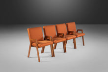 Load image into Gallery viewer, Set of Four (4) Compass Style Dining Chairs After Jens Risom, c. 1960s-ABT Modern