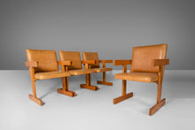 Load image into Gallery viewer, Set of Four (4) Dining Chairs After Jens Risom in Oak, c. 1960s-ABT Modern